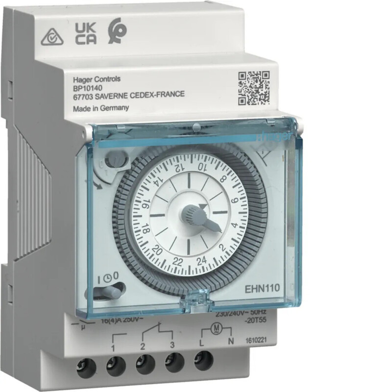 TIME SWITCH MECHANICAL EHN110 24H 1CO 16A 230V 3M