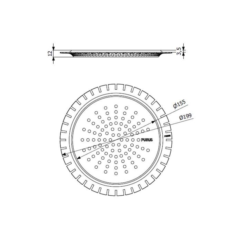 purus Grid purus sun 150 micro concrete