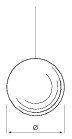 airam Ripustusvalaisin ballo 400 39w/830 pyöreä
