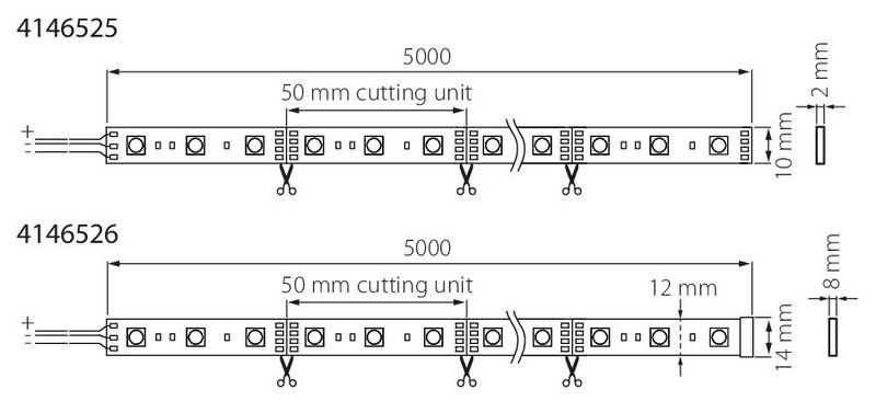 airam Led strip ambiance 24v kit ip20 60w tw 5m