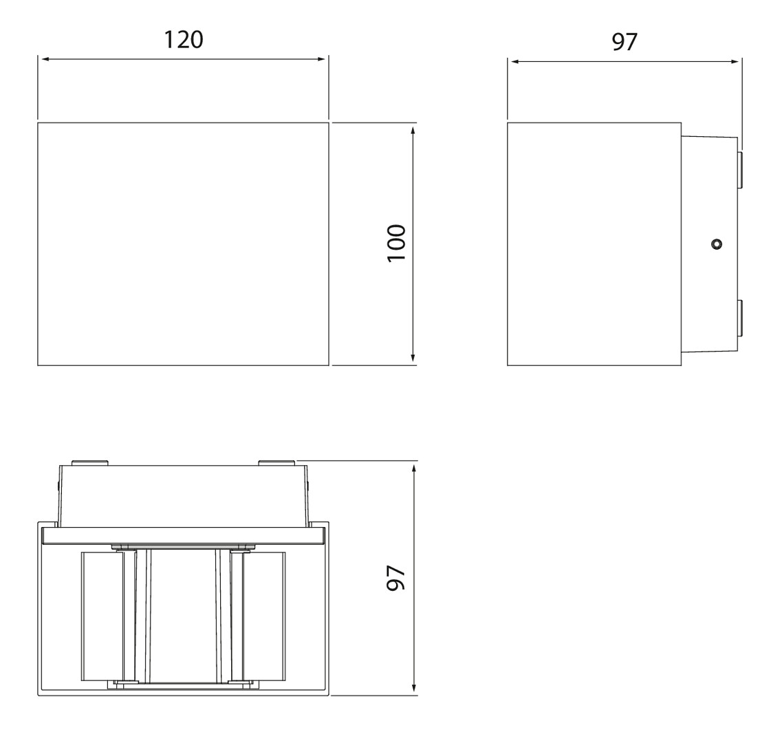 airam Seinävalaisin ulko brick doub. ip65 ik06 10w/940 pcc wh
