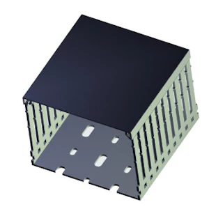 te‐entrelec Slitsad kabelkanal wd-1-dp-gr1008, w100h80