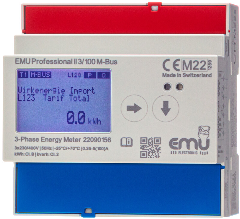 ENERGIAMITTARI DIN KOKA 3V, 100A, MID, M-BUS