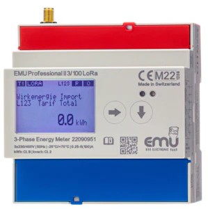 emu electronic ag Energiamittari din koka 3ph.direct,100a,mid,lorawan ex