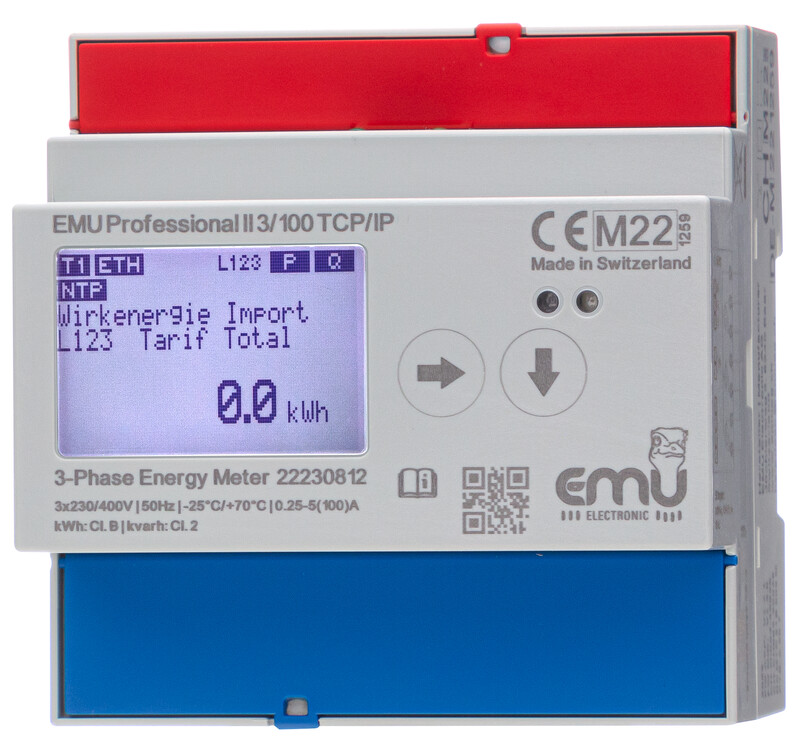 ENERGIAMITTARI DIN KOKA 3V, 100A, MID, TCP/IP