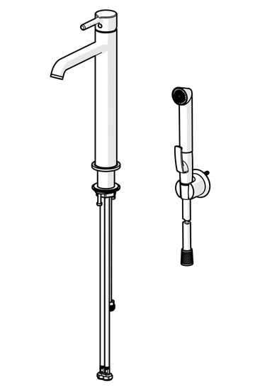 oras Tvättställsblandare oras 2602fh-33 optima style bide