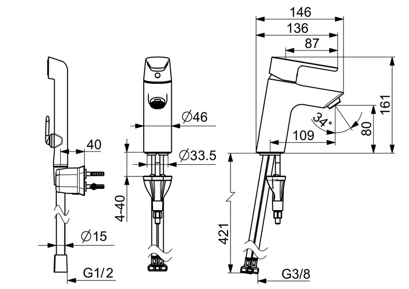oras Pesuallashana oras 2612f-33 optima bide musta