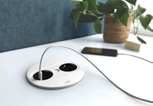 SURFACE MOUNTED FRAME TWIST TWIST 2 COVER, ROUND WHITE