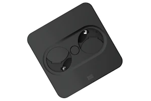 bachmann Surface mounted frame twist twist 2 cover, sqare black