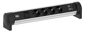 bachmann Socket outlet cycle desk 4 x so swi. usb a c