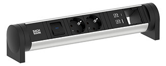 SOCKET OUTLET CYCLE DESK 2 X SO USB A C CM