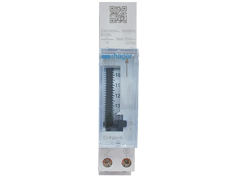 hager Kopplingsur analog ehn011 7d 1s 16a 230v res 1m