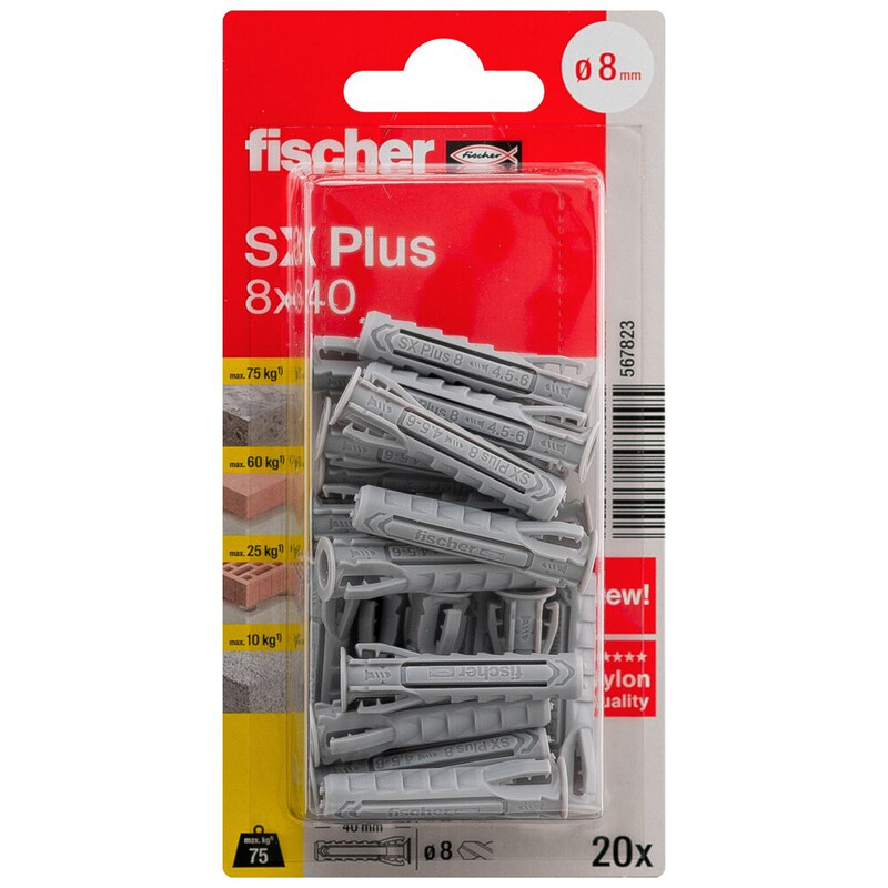 fischer Expansion plug sx plus fischer 8x40 20pcs