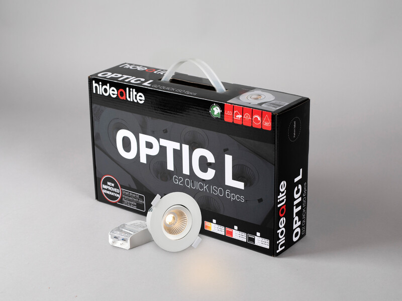 hide-a-lite Downlight optic g2 l quick ip44 460lm 7,5w tune vi 6pac