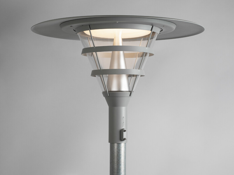 hide-a-lite Pylväsv. pave post top deco ii ip65 ik10 2580lm 3k/4k gr