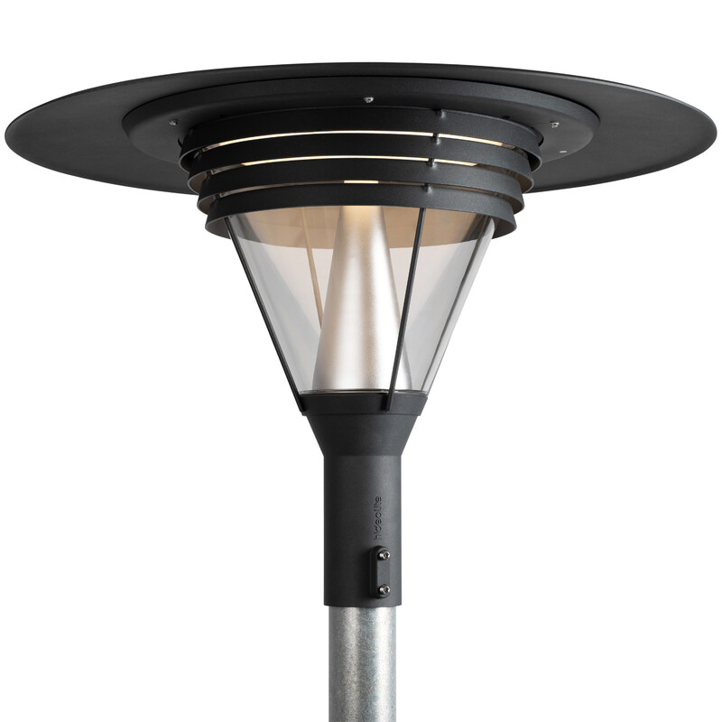 hide-a-lite Pole mount. pave post top deco iv ip65 ik10 1940lm 3k/4k ant