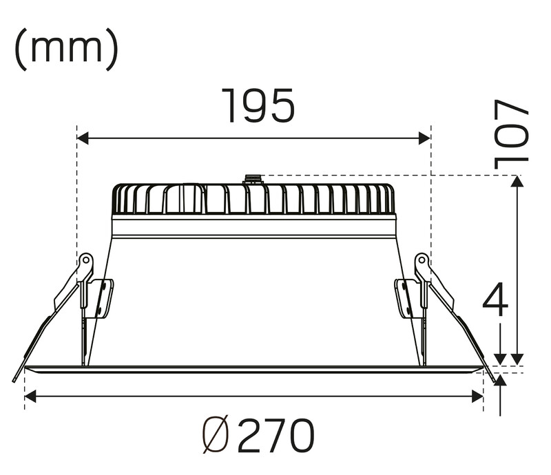 hide-a-lite Alasvalo echo 270 ip44 1150lm 3/4/5,7k da2 w