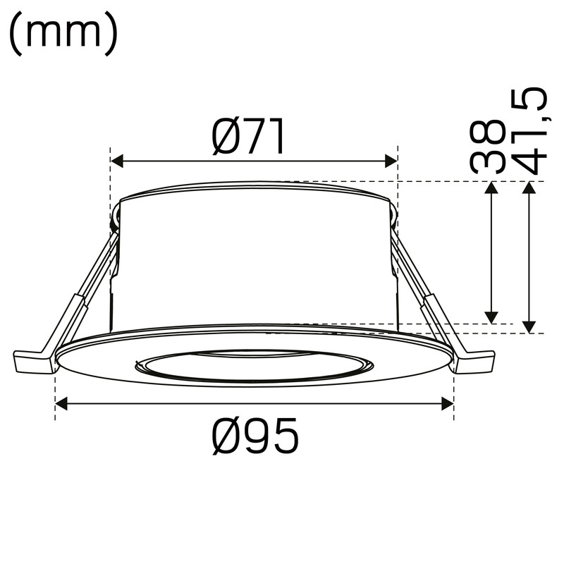 hide-a-lite Downlight optic g2 l quick ip44 610lm 7,5w 927 da2 vi