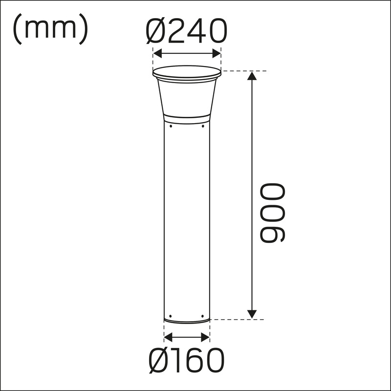hide-a-lite Pollararmatur pave pillar ip65 ik10 1250lm 3k/4k ant