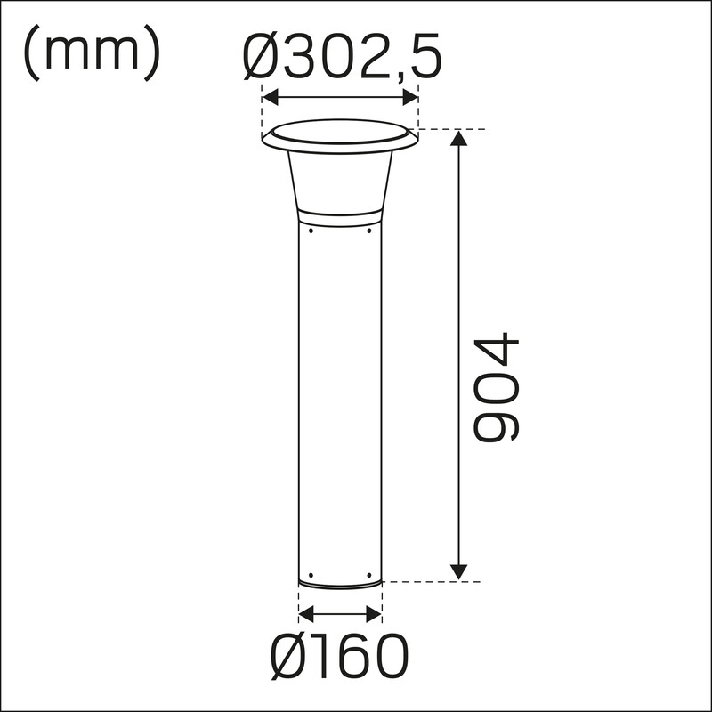 hide-a-lite Pollariv. pave pillar top ip65 ik10 1250lm 3k/4k gr