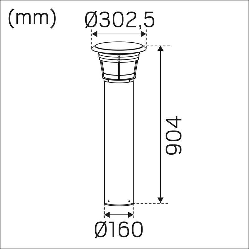 hide-a-lite Pollariv. pave pillar top deco iv ip65 ik10 670lm 3k/4k ant