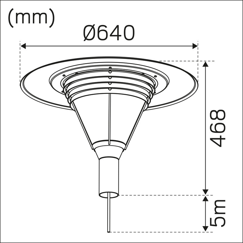hide-a-lite Pole mount. pave post top deco iv ip65 ik10 1940lm 3k/4k ant