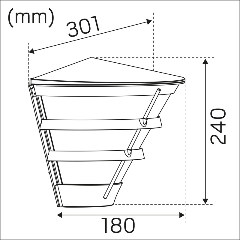 hide-a-lite Seinäval. ulko pave wall deco ii ip65 ik10 1680lm 18w ant op
