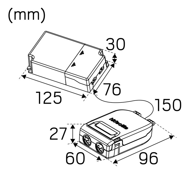 hide-a-lite Alasvalo echo 215 ip44 1870lm 3/4/5,7k da2 w