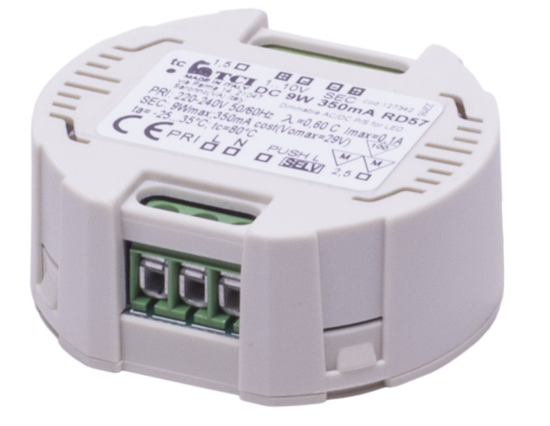 ELEKTRONISKT DRIFTDON DRIVER LED 350MA/9W/DIM/R