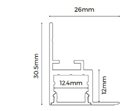 saas instrumentti Led-ljusslinga saas saas rail drywall al