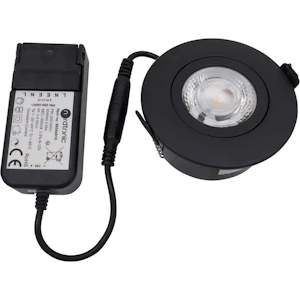 nordtronic Downlight lp flexible g2 ip44 460lm 6w bk r