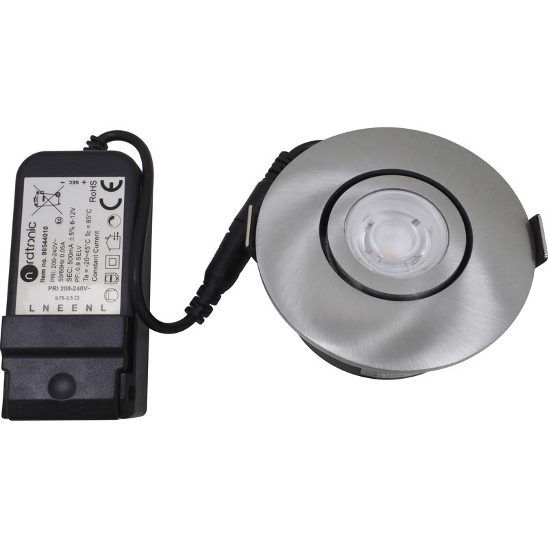 nordtronic Downlight lp flexible g2 ip44 420lm 6w ba r
