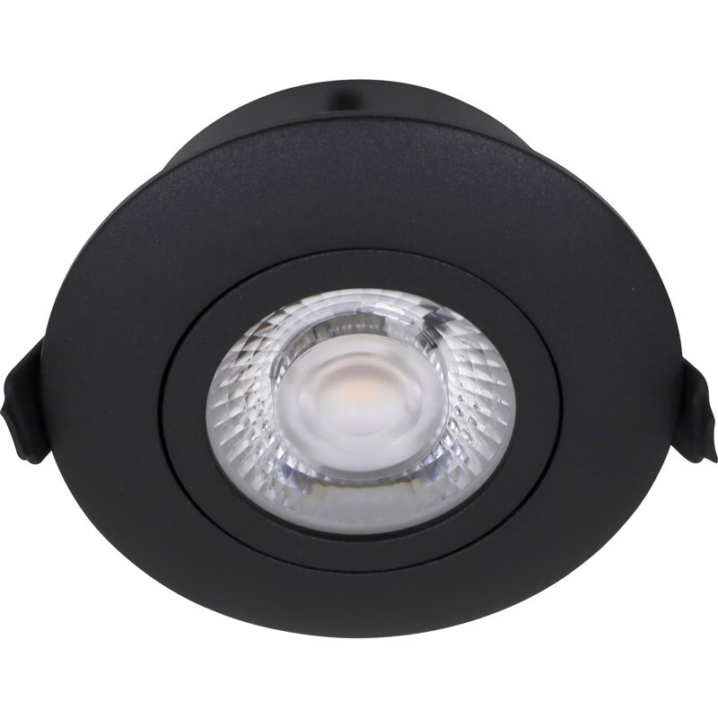 nordtronic Downlight lp flexible g2 ip44 410lm 5w bk r