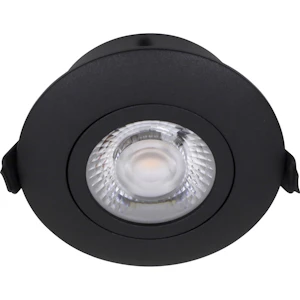 nordtronic Downlight lp flexible g2 ip44 490lm 5w bk r
