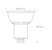 nordtronic Spotlight lamp 5w220-240 3k 50hz gu10bl