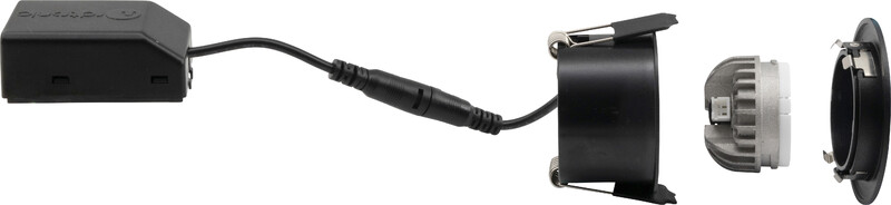 nordtronic Downlight lp flexible g2 ip44 270lm 3w bk r