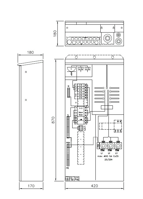 ensto Mittauskeskus esteri evep125.06 25a ip34 fe