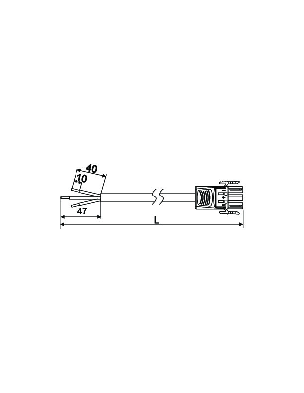 ensto Cable set enstonet 3pole socket 3x1,5mm2 hf 3m