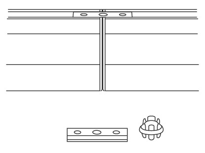 ensto Connecting piece avl 605 avk 23/avr 23