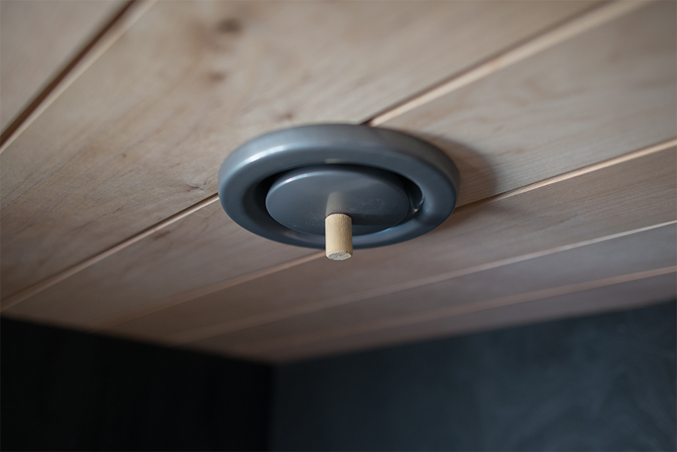 climecon Sauna frånluftsventil climecon vip-100s svart