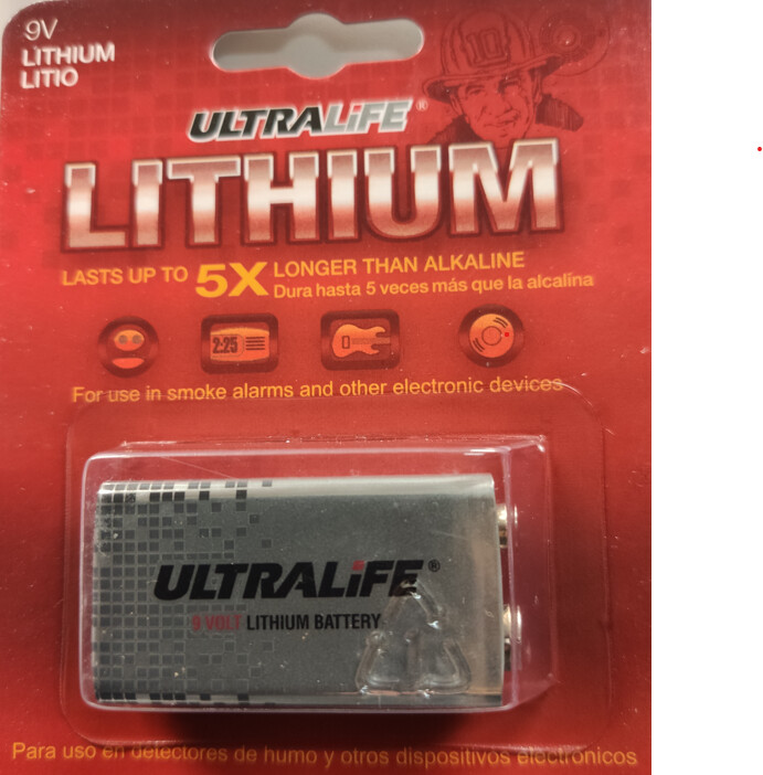 ultralife Paristo lithium ultralife u9vl-jp/bp1 ultralife lit 9v