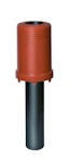 VENT PIPE VILPE CONE 110/INSUL./250 TILE RED