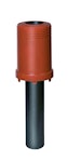 VENT PIPE VILPE CONE 110/INSUL./250 TILE RED