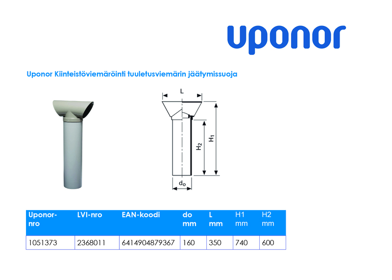 uponor Ht frost protection 100/110