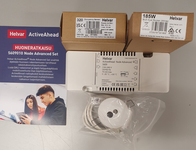helvar Ljusning styrsystem activeahead node advanced set