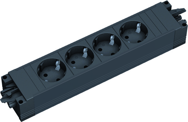 SOCKET OUTLET STEP BASE 4 X SOCKET OUTLET