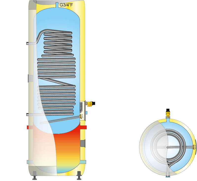 oso Ackumulator tank oso hotwater optima geocoil ogc 300 3kw