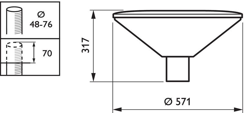 philips Pole mount. luminaire bdp102 led60-/830 ii ds pcf ls