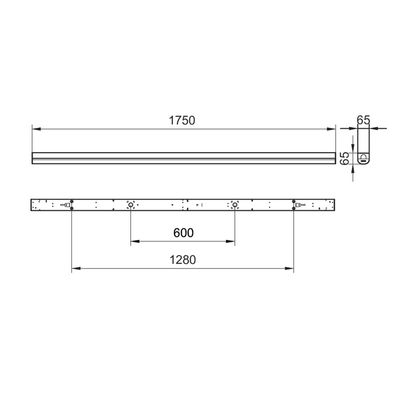 philips Runkovalaisin coreline bn126c led100s/840 psutw1l1800