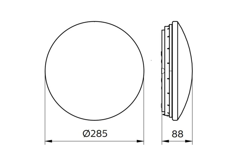 philips Universalarmatur ledinaire 1100lm 830 on/off ip44